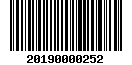Tax roll barcode for property ID 20N02E-21-2-00000-000-0254