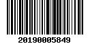 Tax roll barcode for property ID 0000-20-14N-03E-3-002-00