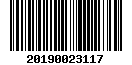Tax roll barcode for property ID 19N02E-14-3-SE025-001-0003.000
