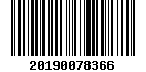 Tax roll barcode for property ID 600078366