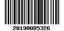 Tax roll barcode for property ID 600085326