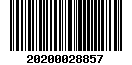 Tax roll barcode for property ID 600028857