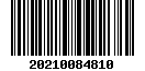 Tax roll barcode for property ID 600084810