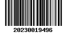 Tax roll barcode for property ID 19N02E-23-2-SL662-015-0001