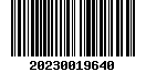 Tax roll barcode for property ID 19N02E-13-3-SH340-007-0002