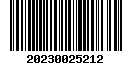 Tax roll barcode for property ID 19N02E-23-4-SO700-050-0015
