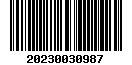 Tax roll barcode for property ID 0587-00-002-001-0-000-00