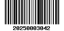 Tax roll barcode for property ID 008233-002006-000000