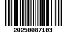 Tax roll barcode for property ID 008320-002052-000000